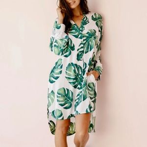 Piyama - “Pandora” Longsleeve Lounge Shirt - Palm